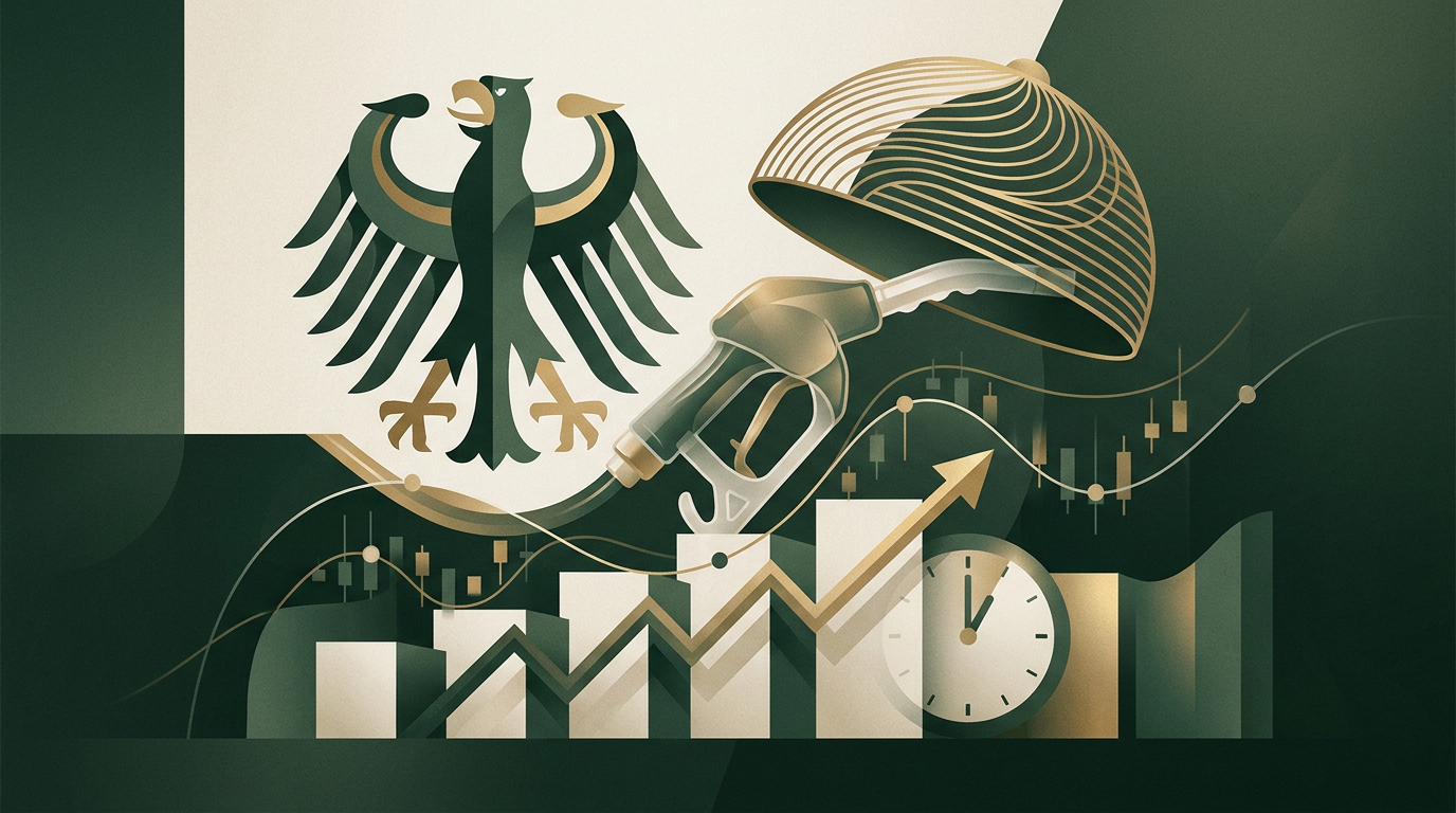 Redaktionelle Illustration zum Thema Freiwilliger Spritpreisdeckel: Warum Deutschland vorerst abwartet